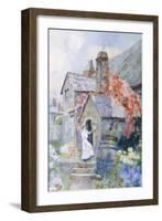 At the Cottage Door-David Woodlock-Framed Giclee Print