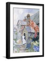 At the Cottage Door-David Woodlock-Framed Giclee Print