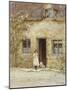 At the Cottage Door-Helen Allingham-Mounted Giclee Print