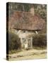 At the Cottage Gate-Helen Allingham-Stretched Canvas