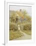 At the Cottage Gate-Helen Allingham-Framed Giclee Print