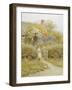 At the Cottage Gate-Helen Allingham-Framed Giclee Print