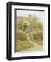 At the Cottage Gate-Helen Allingham-Framed Giclee Print