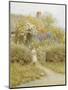 At the Cottage Gate-Helen Allingham-Mounted Giclee Print