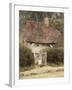 At the Cottage Gate-Helen Allingham-Framed Giclee Print