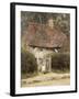 At the Cottage Gate-Helen Allingham-Framed Giclee Print