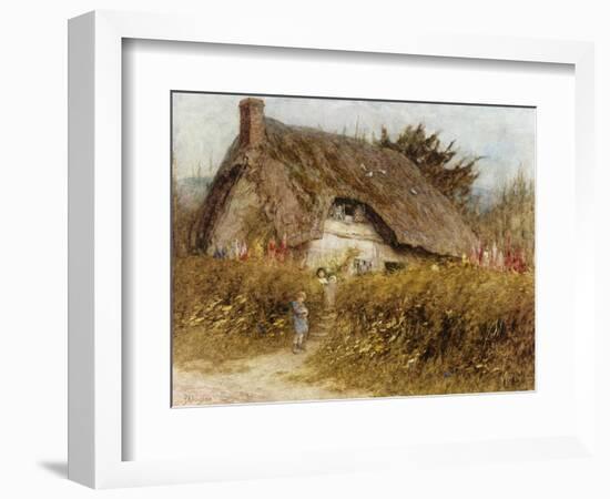 At the Cottage Gate-Helen Allingham-Framed Giclee Print