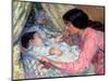 At the Cradle-Nikolai Alexandrovich Tarkhov-Mounted Giclee Print