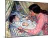 At the Cradle-Nikolai Alexandrovich Tarkhov-Mounted Giclee Print