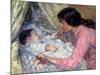 At the Cradle-Nikolai Alexandrovich Tarkhov-Mounted Giclee Print