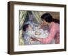 At the Cradle-Nikolai Alexandrovich Tarkhov-Framed Giclee Print