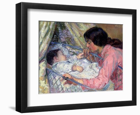 At the Cradle-Nikolai Alexandrovich Tarkhov-Framed Giclee Print