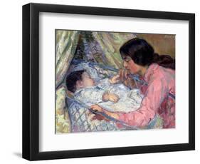 At the Cradle-Nikolai Alexandrovich Tarkhov-Framed Giclee Print