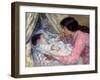 At the Cradle-Nikolai Alexandrovich Tarkhov-Framed Giclee Print