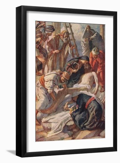 At the Cross-Harold Copping-Framed Giclee Print