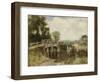 At the Crossing-Henry John Yeend King-Framed Giclee Print