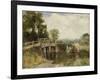 At the Crossing-Henry John Yeend King-Framed Giclee Print