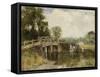 At the Crossing-Henry John Yeend King-Framed Stretched Canvas