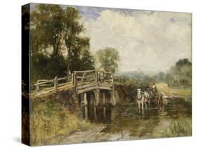 At the Crossing-Henry John Yeend King-Stretched Canvas