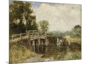 At the Crossing-Henry John Yeend King-Mounted Giclee Print