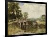 At the Crossing-Henry John Yeend King-Framed Giclee Print