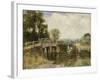 At the Crossing-Henry John Yeend King-Framed Giclee Print