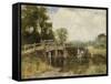 At the Crossing-Henry John Yeend King-Framed Stretched Canvas