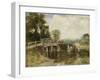 At the Crossing-Henry John Yeend King-Framed Giclee Print