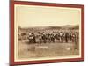 At the Dance. Part of the 8th U.S. Cavalry and 3rd Infantry at the Great Indian Grass Dance on Rese-null-Mounted Giclee Print