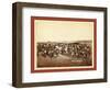 At the Dance. Part of the 8th U.S. Cavalry and 3rd Infantry at the Great Indian Grass Dance on Rese-null-Framed Giclee Print