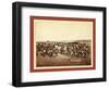 At the Dance. Part of the 8th U.S. Cavalry and 3rd Infantry at the Great Indian Grass Dance on Rese-null-Framed Giclee Print