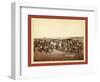 At the Dance. Part of the 8th U.S. Cavalry and 3rd Infantry at the Great Indian Grass Dance on Rese-null-Framed Giclee Print