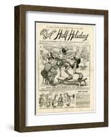 At the Derby, Ally Sloper-null-Framed Art Print