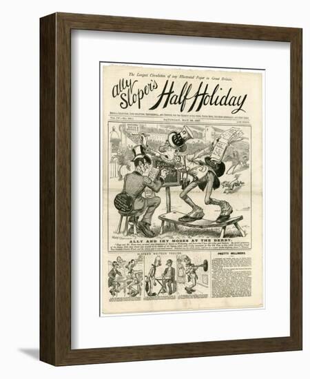 At the Derby, Ally Sloper-null-Framed Art Print