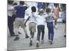 At the Desegregated Lusher School Three Boys Display Camaraderie Walking Through Playground-Bill Eppridge-Mounted Photographic Print