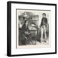 At the Desk-null-Framed Giclee Print