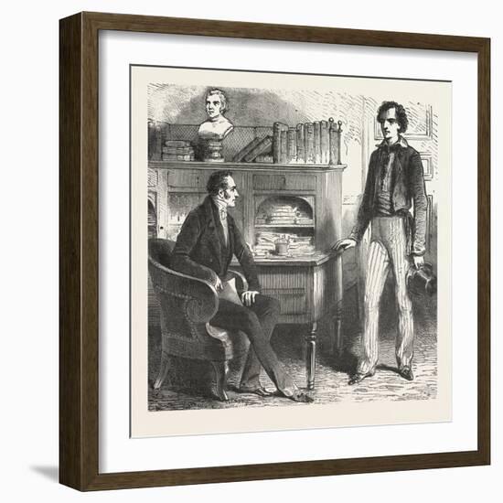 At the Desk-null-Framed Giclee Print