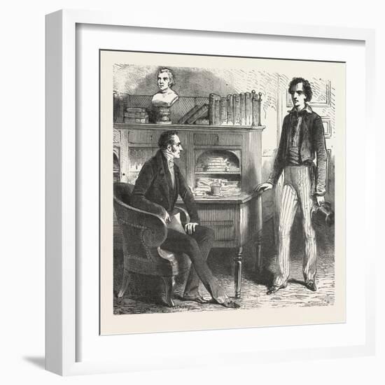 At the Desk-null-Framed Giclee Print