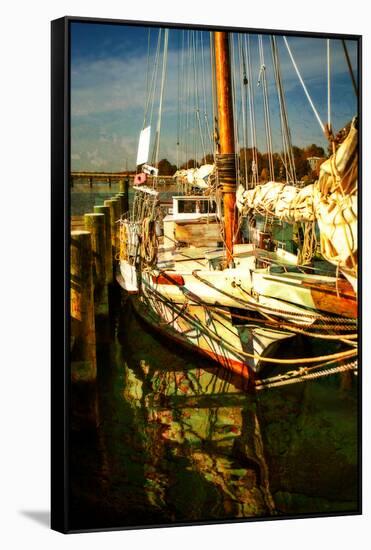 At the Dock I-Alan Hausenflock-Framed Stretched Canvas