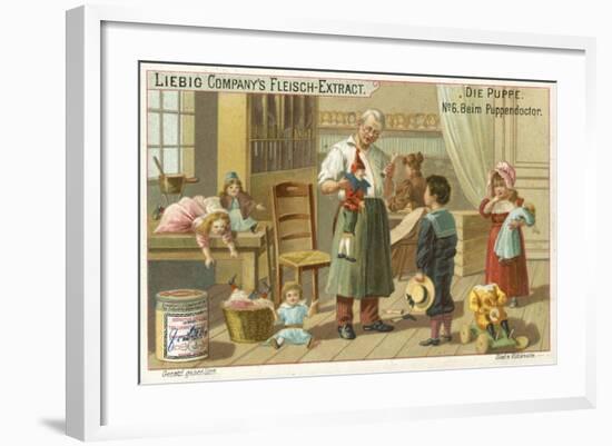 At the Doll Doctor'S-null-Framed Giclee Print