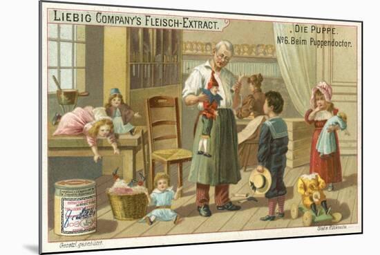 At the Doll Doctor'S-null-Mounted Giclee Print