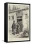 At the Door of the Leper Hospital at Scutari, the Imam Leading a Blind Leper-Henri Lanos-Framed Stretched Canvas