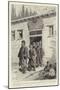 At the Door of the Leper Hospital at Scutari, the Imam Leading a Blind Leper-Henri Lanos-Mounted Giclee Print