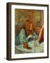 At the Dressing Table-Henri de Toulouse-Lautrec-Framed Giclee Print