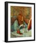 At the Dressing Table-Henri de Toulouse-Lautrec-Framed Giclee Print