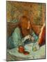 At the Dressing Table-Henri de Toulouse-Lautrec-Mounted Giclee Print