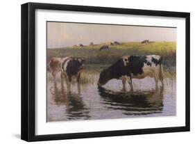 At the Drinking Place-Henry Bisbing-Framed Giclee Print