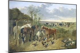 At the Duck Pond-John Frederick Herring II-Mounted Giclee Print