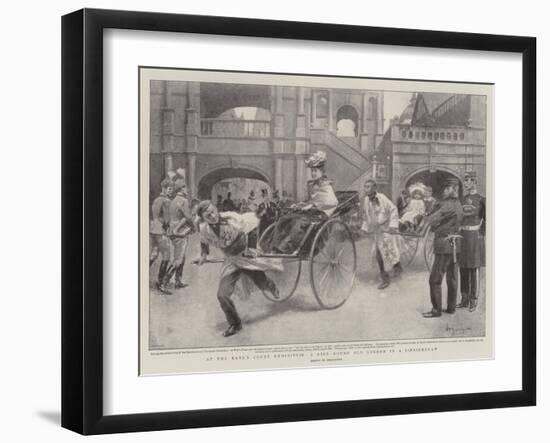 At the Earl's Court Exhibition, a Ride Round Old London in a Jinrickshaw-null-Framed Giclee Print