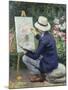 At the Easel-Frank W. Carter-Mounted Giclee Print